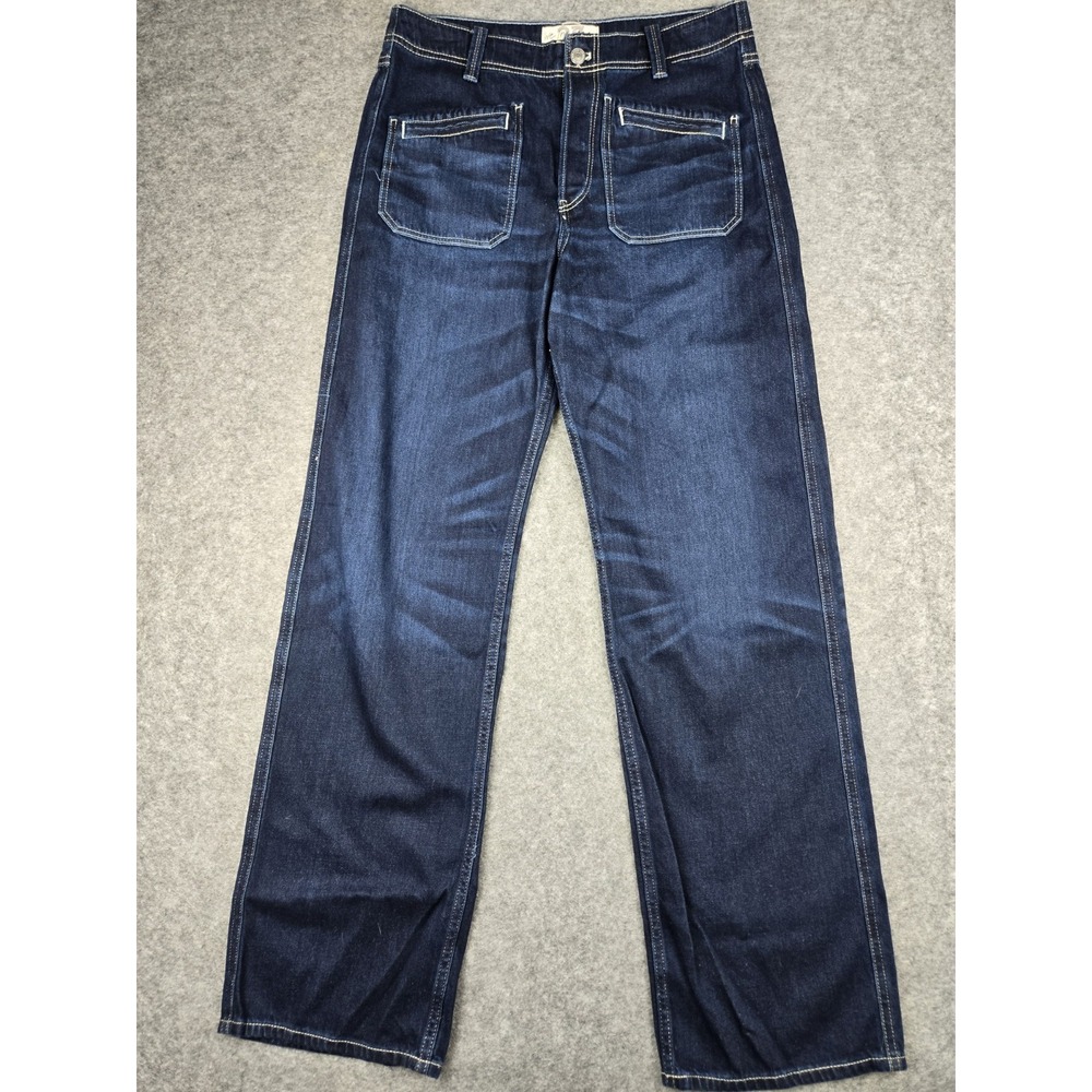 NWOT‎ We The Free People Wide Leg Patch Pockets Jeans Anthropologie 27 (31x32)